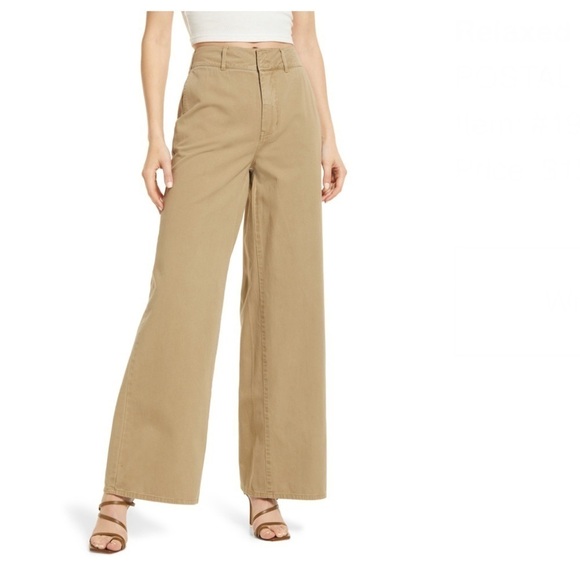 Good American Wide Leg Pants in Tan - Picture 12 of 12